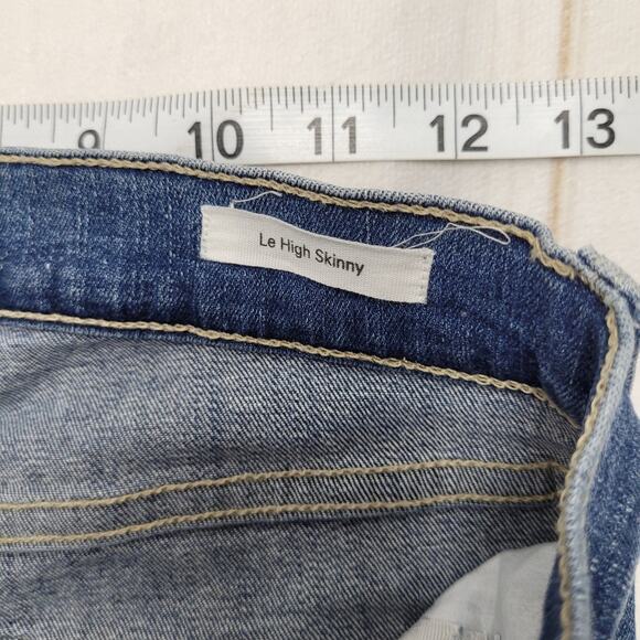 Frame Le high skinny jeans high rise ripped distressed - Picture 6 of 8